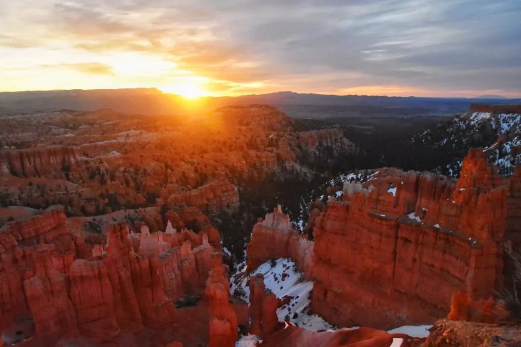 sunset in bryce